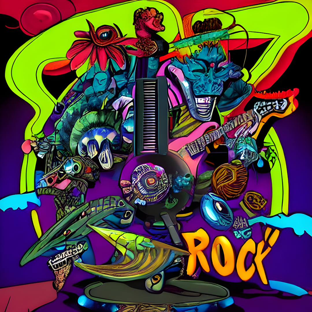 a comic book and music album about a band of alien who save the world with the power of rock n roll --dream